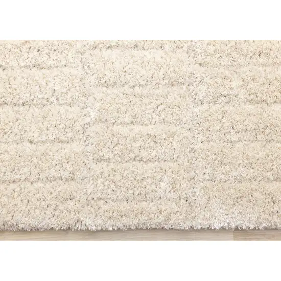 Cream And Beige Geometric Area Rug Photo 9