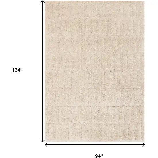 Cream And Beige Geometric Area Rug Photo 3
