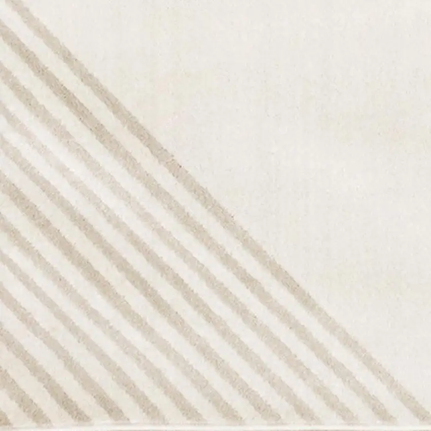 Cream And Beige Geometric Area Rug Photo 8