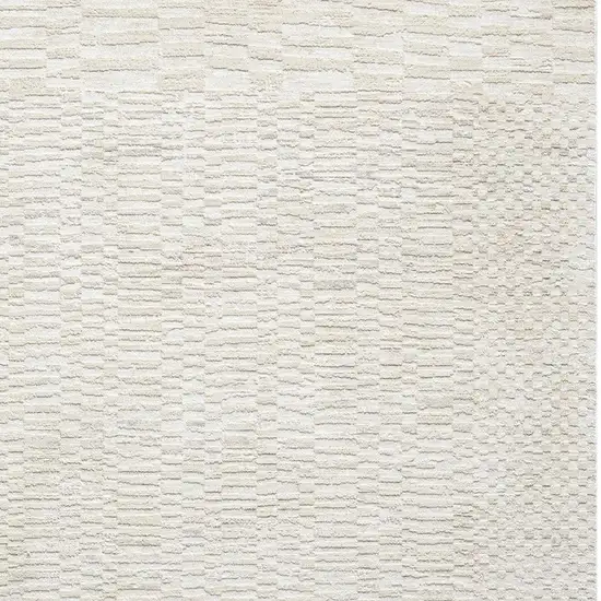 Cream And Beige Geometric Area Rug Photo 3