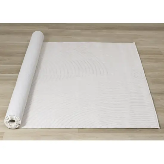 Cream And Beige Geometric Area Rug Photo 6