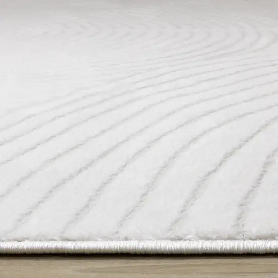 Cream And Beige Geometric Area Rug Photo 8