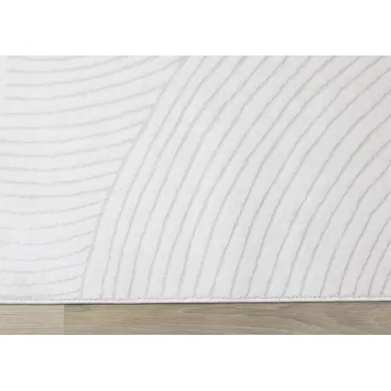 Cream And Beige Geometric Area Rug Photo 7