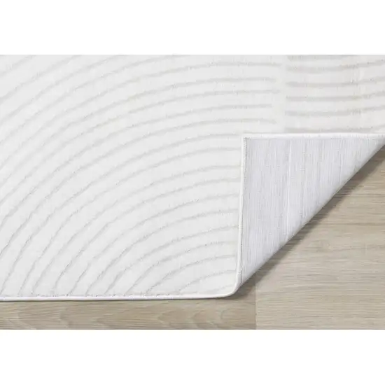 Cream And Beige Geometric Area Rug Photo 4