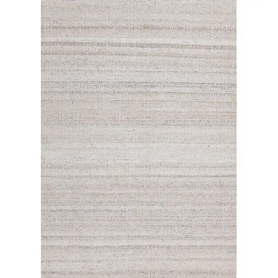 Cream And Beige Geometric Hand Woven Area Rug Photo 2