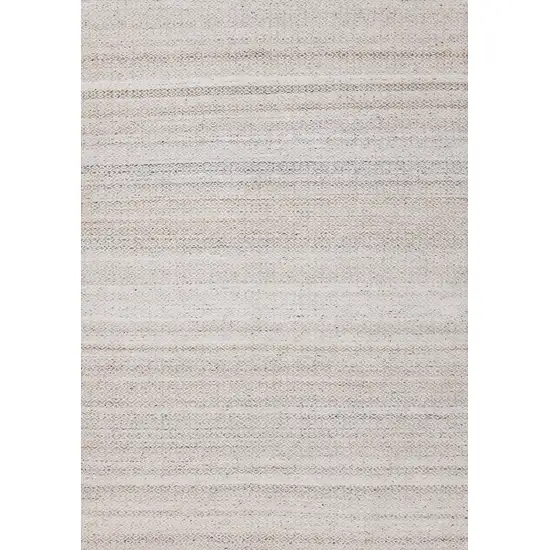 Cream And Beige Geometric Hand Woven Area Rug Photo 5