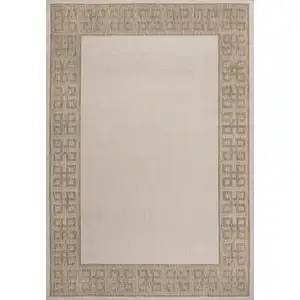 Photo of Cream And Beige Indoor Outdoor Area Rug