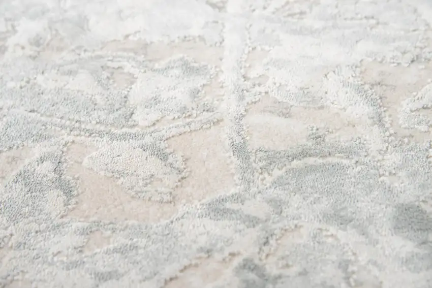 Cream And Beige Trellis Area Rug Photo 5