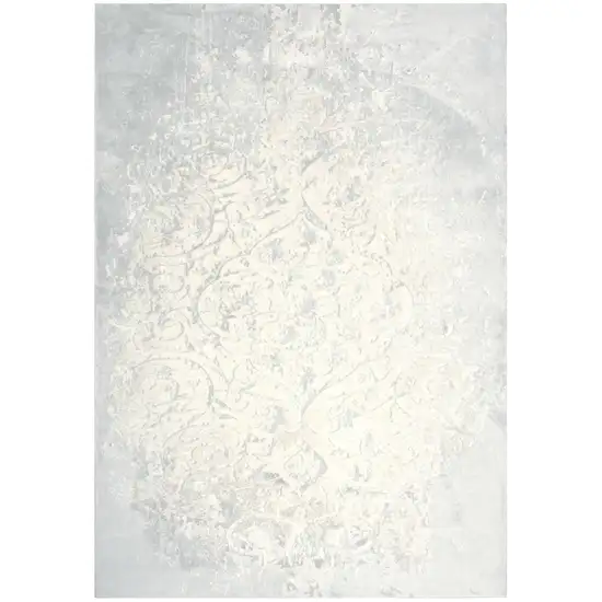 Cream And Beige Trellis Area Rug Photo 3
