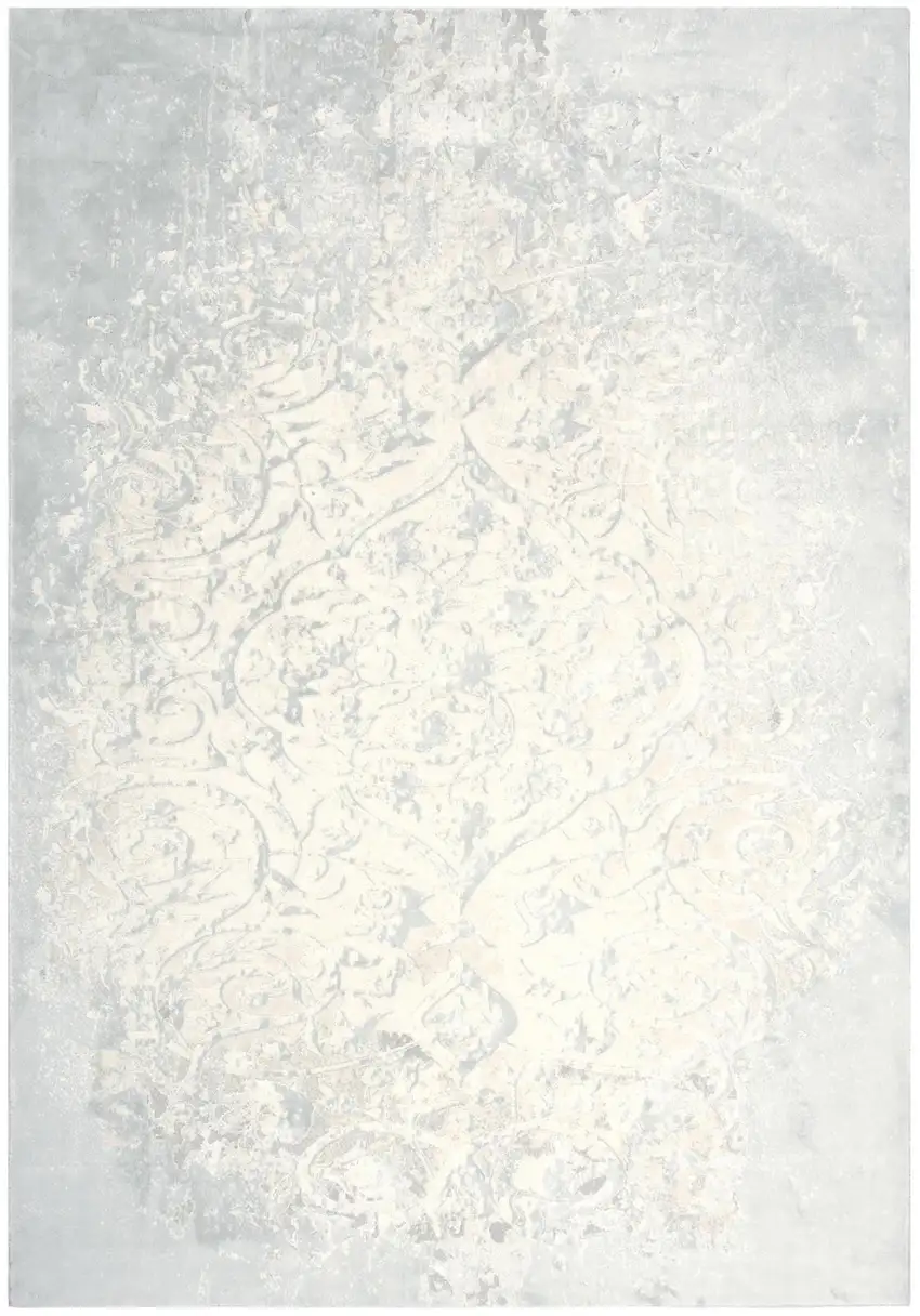 Cream And Beige Trellis Area Rug Photo 3