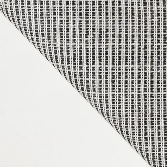 Cream And Black Geometric Indoor Outdoor Area Rug Photo 1