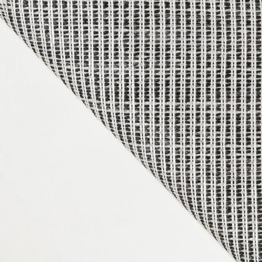 Cream And Black Geometric Indoor Outdoor Area Rug Photo 1