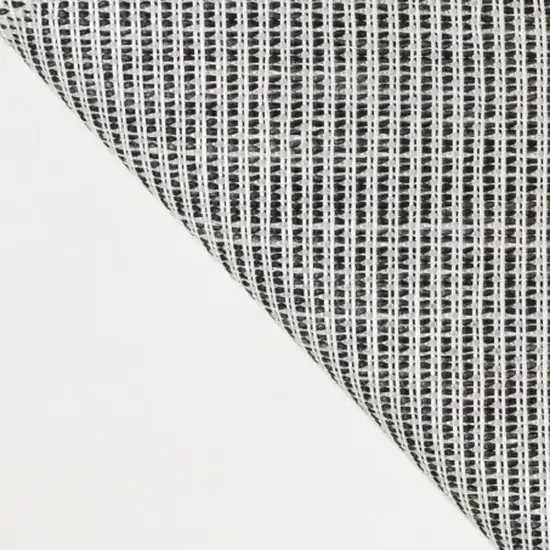 Cream And Black Geometric Indoor Outdoor Area Rug Photo 1