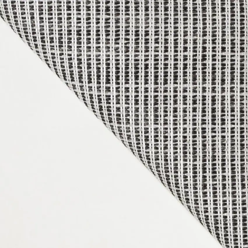 Cream And Black Geometric Indoor Outdoor Area Rug Photo 1