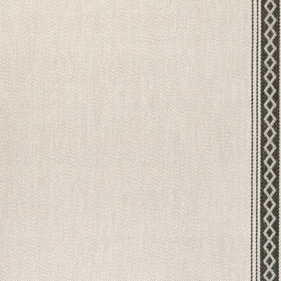Cream And Black Indoor Outdoor Area Rug Photo 2