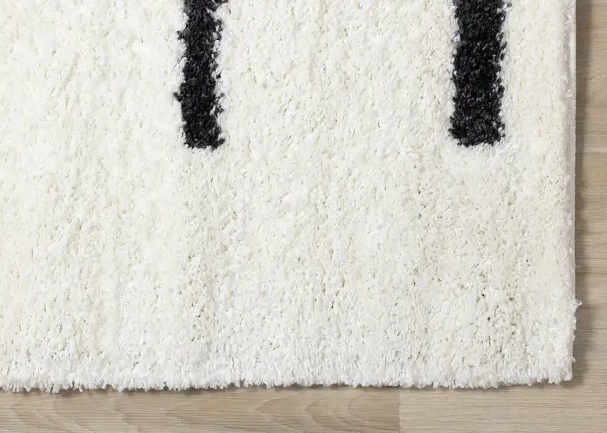 Cream And Black Striped Area Rug Photo 8