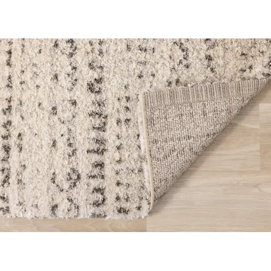 Cream And Brown Tribal Area Rug Photo 8