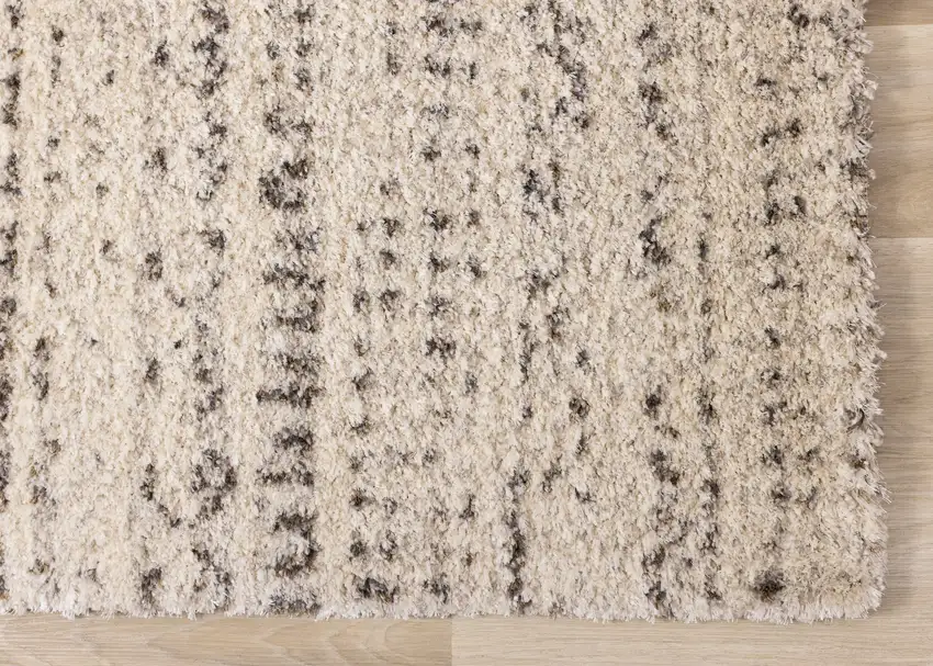 Cream And Brown Tribal Area Rug Photo 7