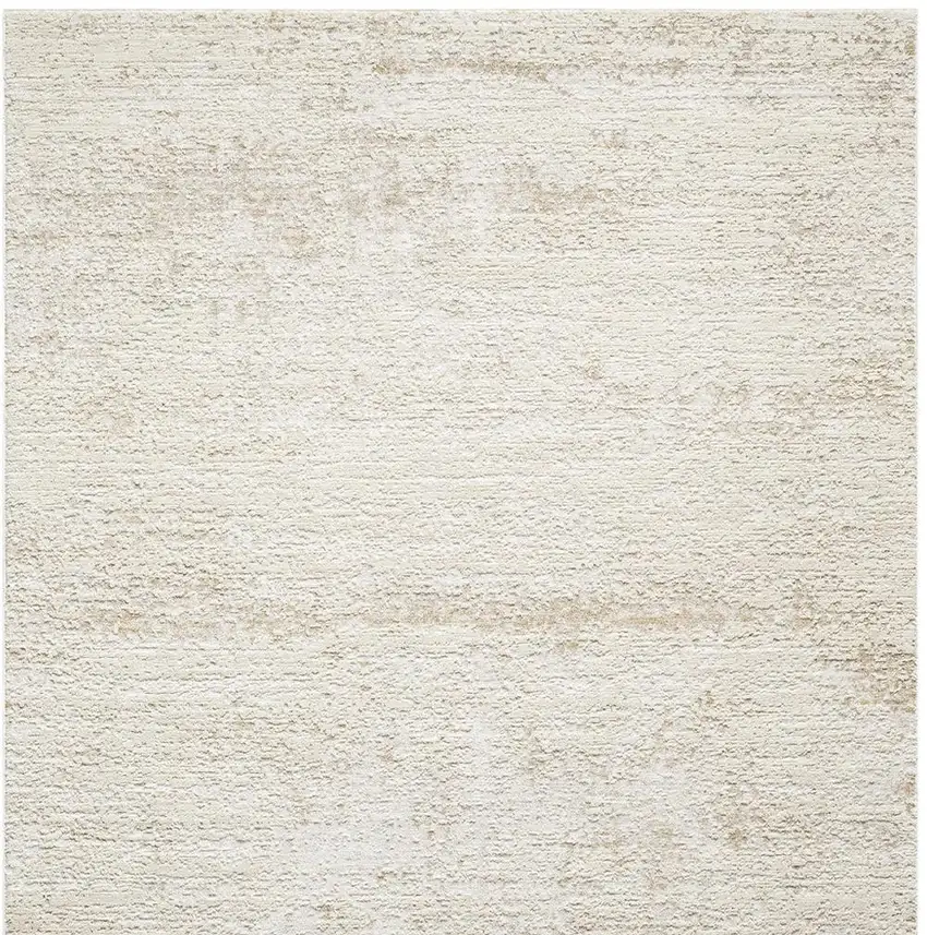 Cream And Gold Abstract Area Rug Photo 4