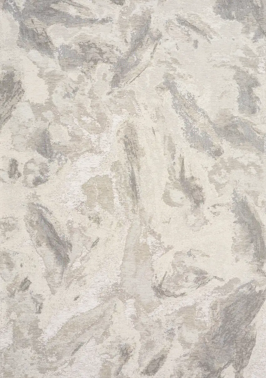 Cream And Gray Abstract Area Rug Photo 2