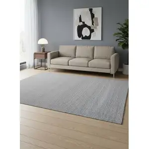 Photo of Cream And Gray Abstract Hand Woven Area Rug