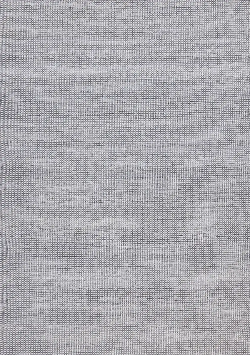 Cream And Gray Abstract Hand Woven Area Rug Photo 2