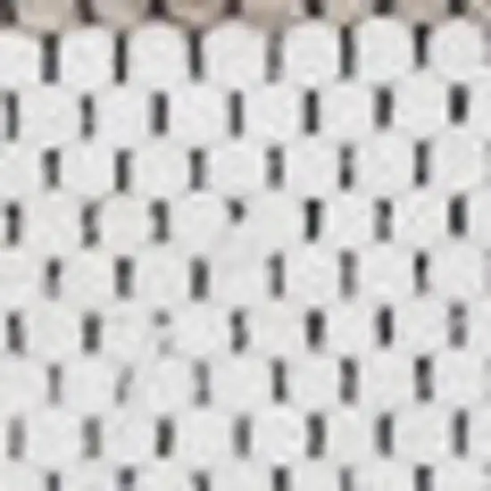 Cream And Gray Geometric Hand Woven Area Rug Photo 4