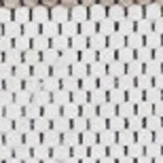 Cream And Gray Geometric Hand Woven Area Rug Photo 5