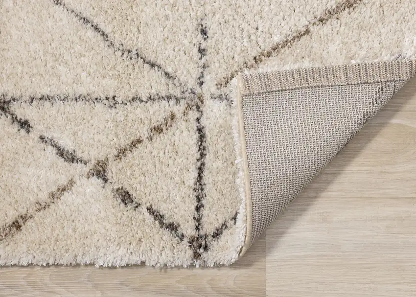 Cream And Gray Tribal Area Rug Photo 9