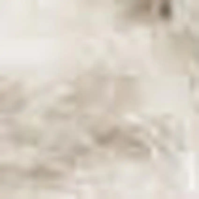 Cream And Ivory Geometric Area Rug Photo 2