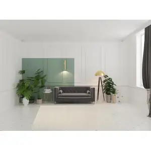 Photo of Cream And Ivory Geometric Area Rug