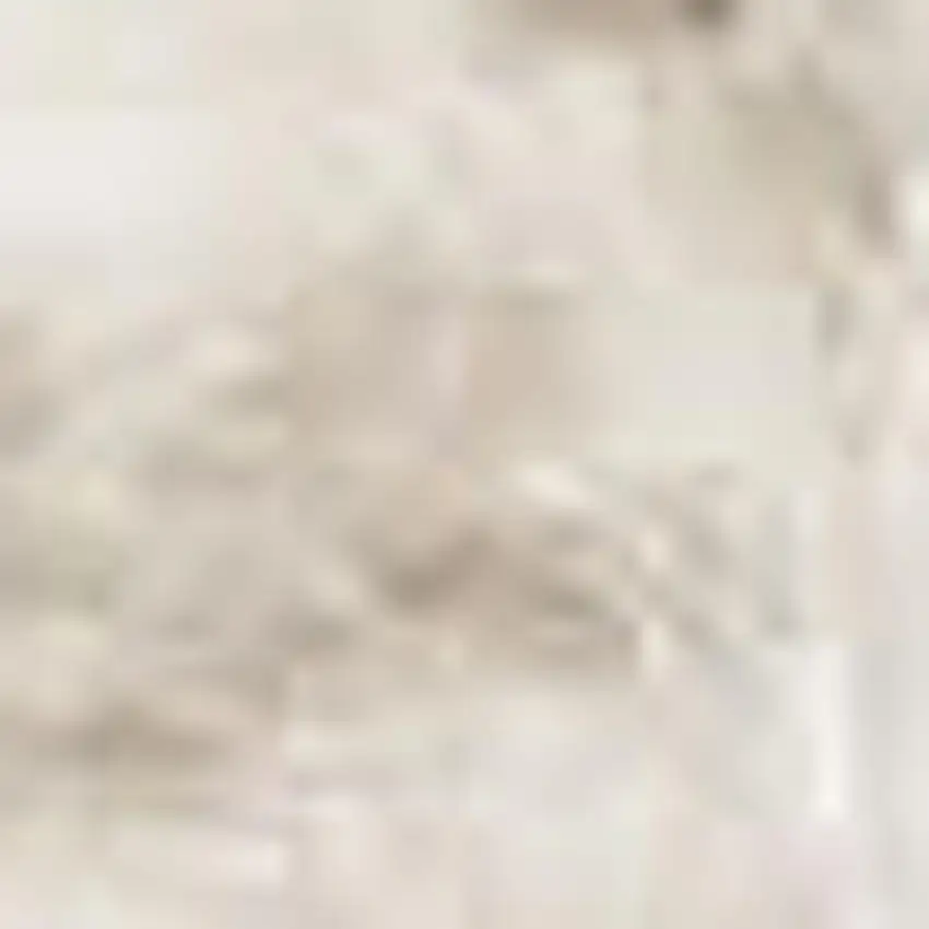 Cream And Ivory Geometric Area Rug Photo 2