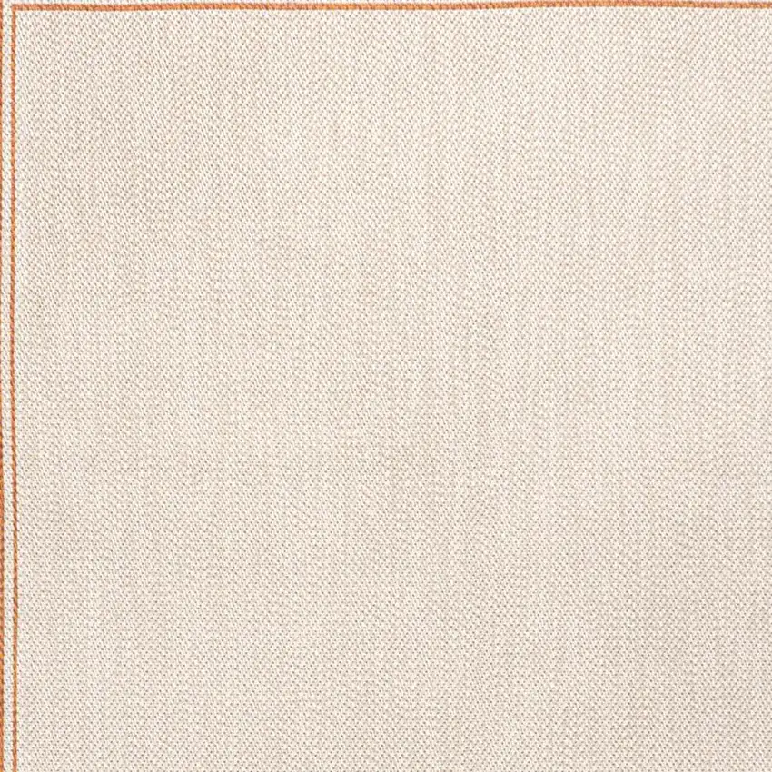 Cream And Orange Indoor Outdoor Area Rug Photo 2