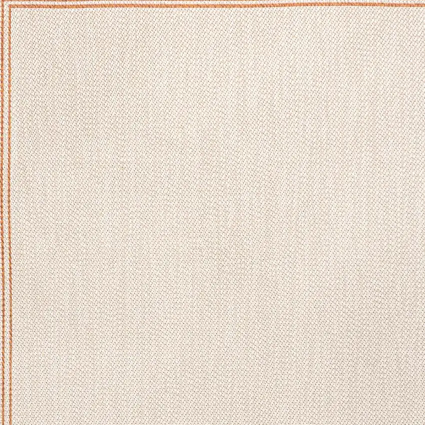 Cream And Orange Indoor Outdoor Area Rug Photo 2
