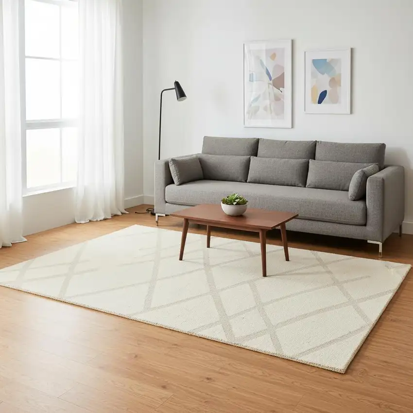 Cream Area Rug Photo 1