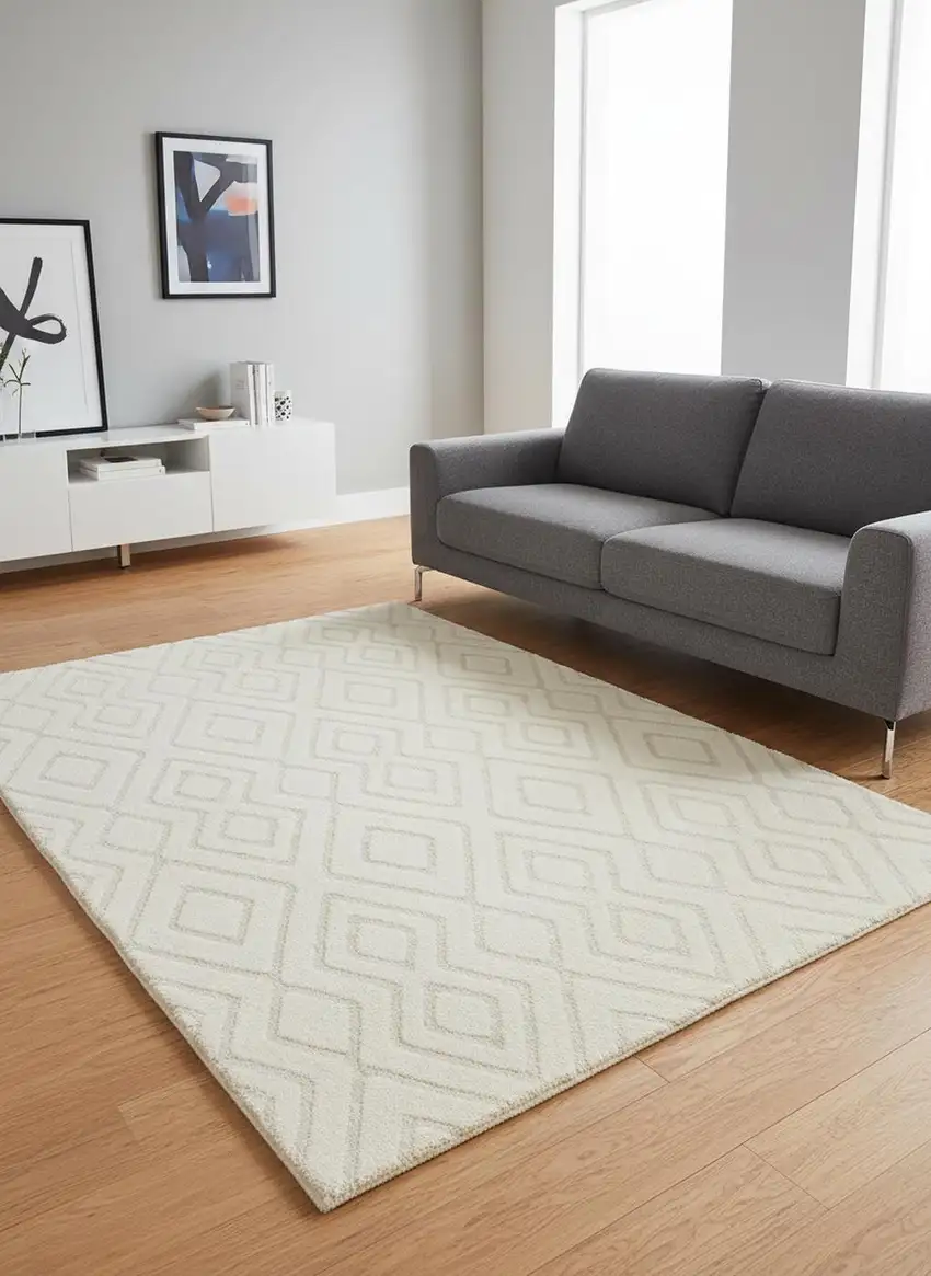 Cream Area Rug Photo 1