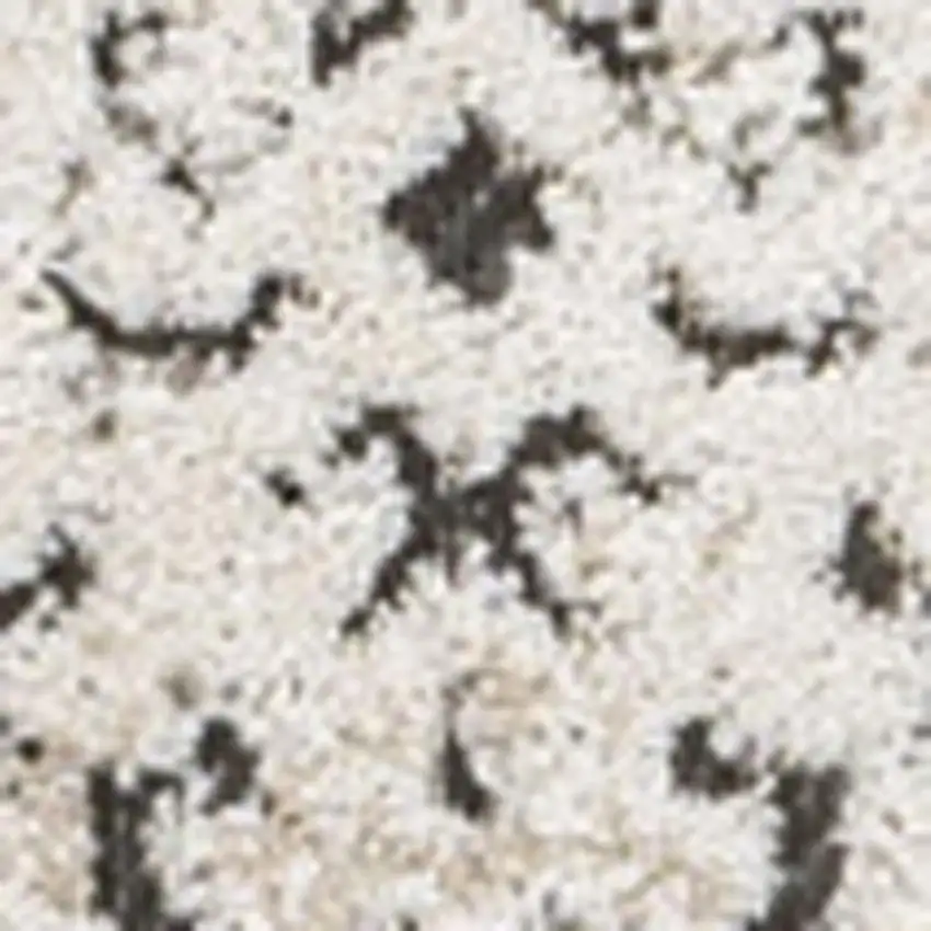 Cream Beige And Dark Gray Abstract Indoor Outdoor Area Rug Photo 2