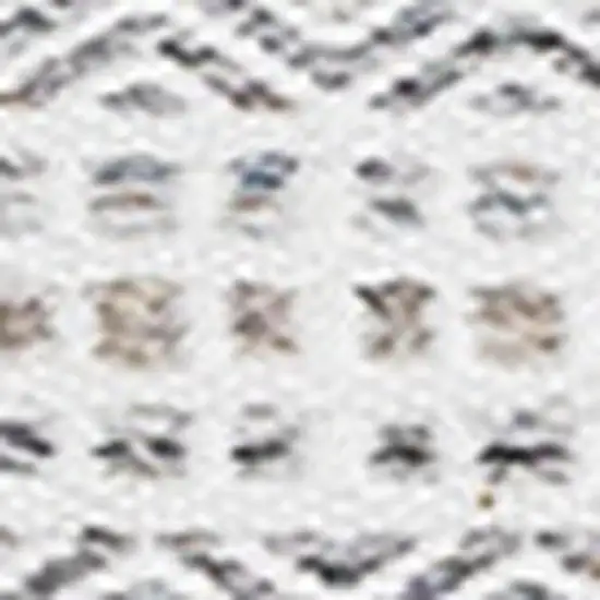 Cream Beige And Gray Striped Hand Woven Area Rug Photo 5