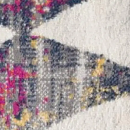 Cream Damask Area Rug Photo 4