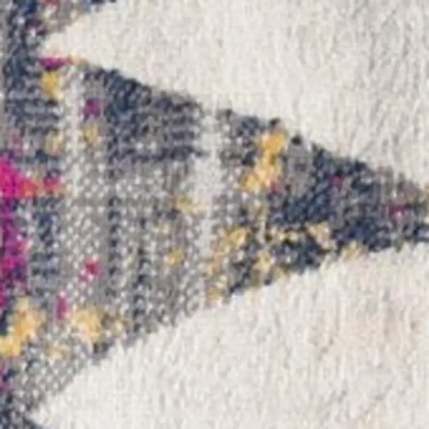 Cream Damask Area Rug Photo 4