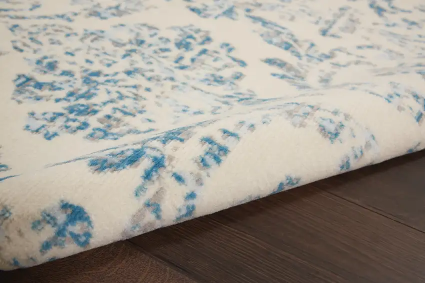 Cream Damask Power Loom Area Rug Photo 4