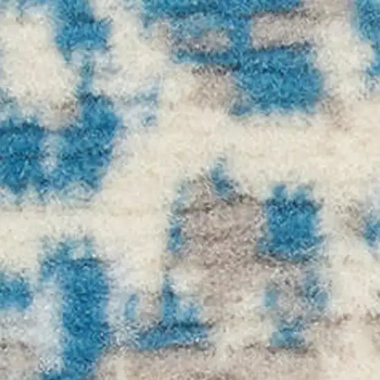 Cream Damask Power Loom Area Rug Photo 1