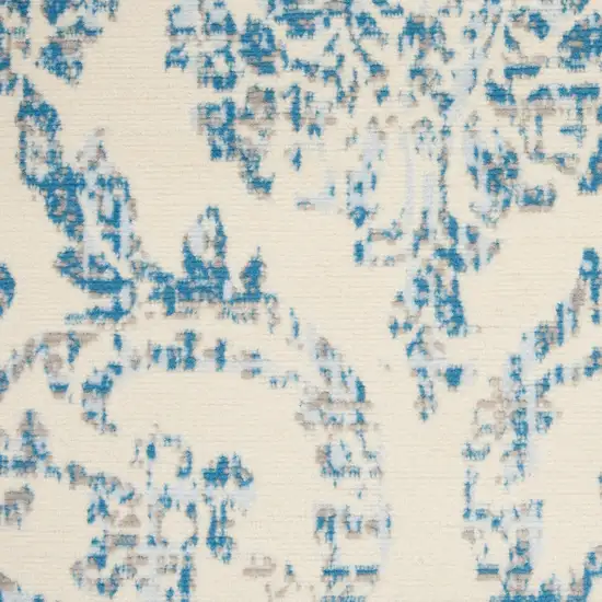 Cream Damask Power Loom Area Rug Photo 4