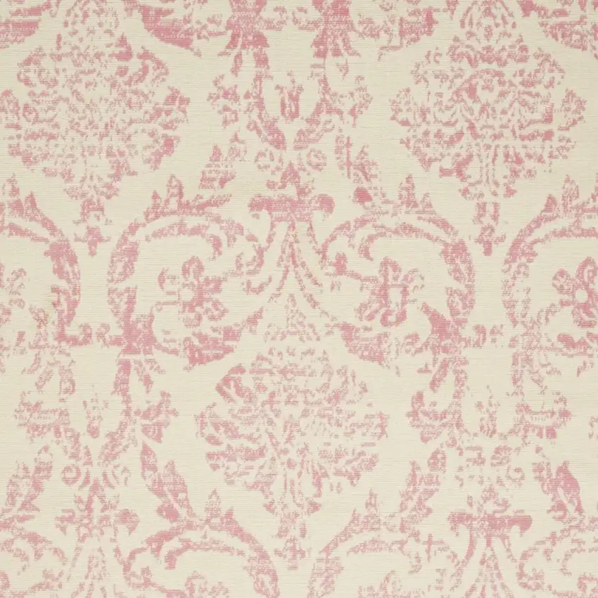 Cream Damask Power Loom Area Rug Photo 3