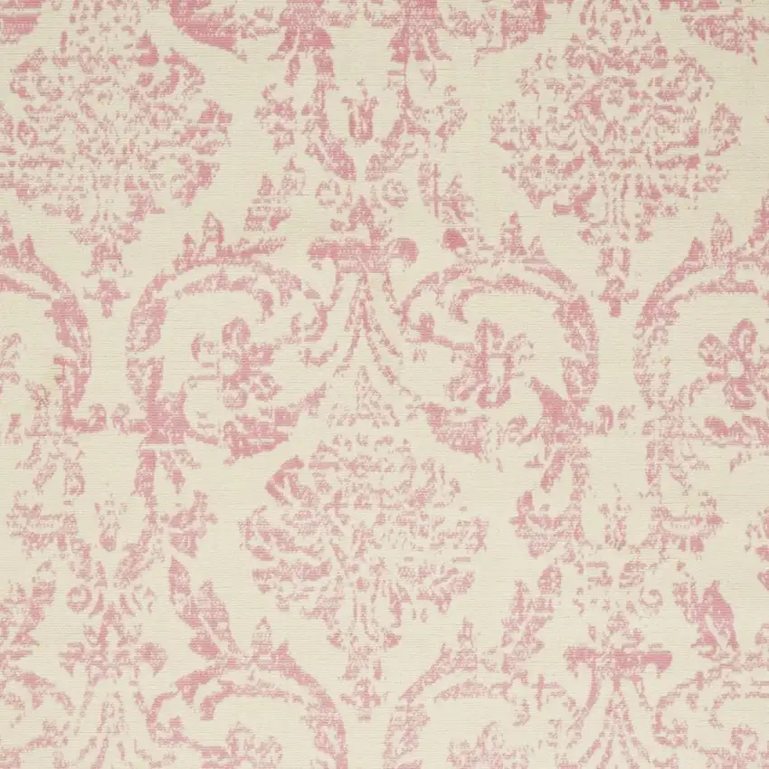 Cream Damask Power Loom Area Rug Photo 3