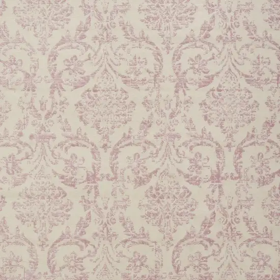 Cream Damask Power Loom Area Rug Photo 3