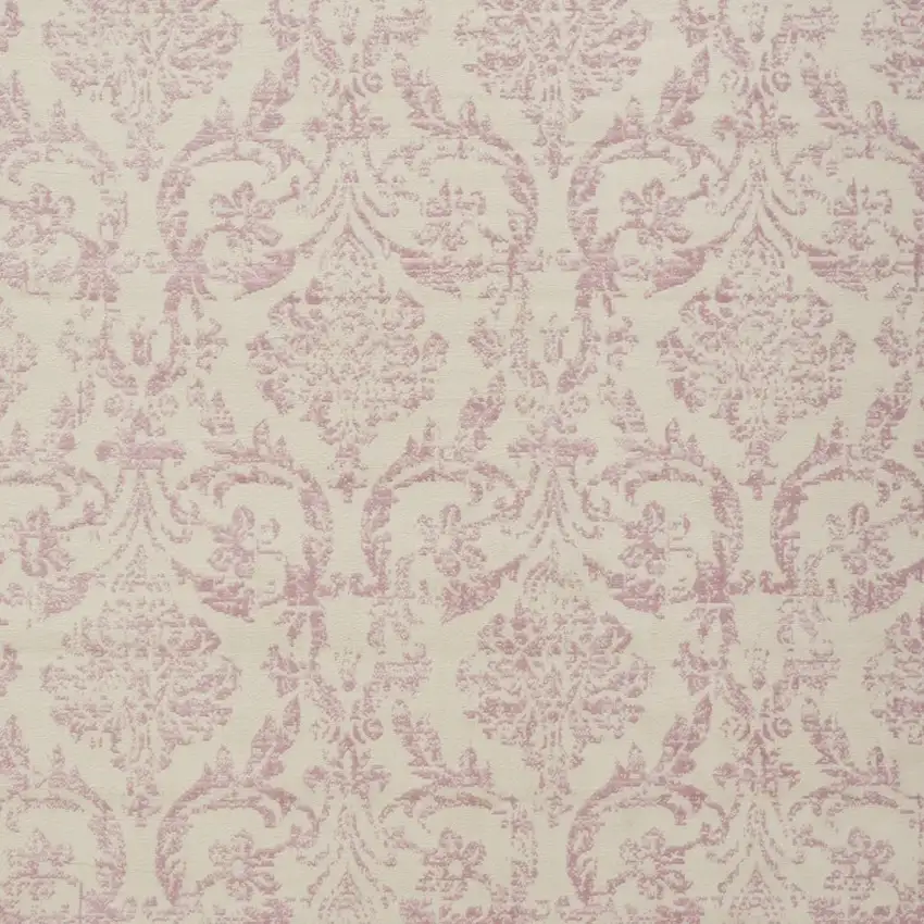 Cream Damask Power Loom Area Rug Photo 3