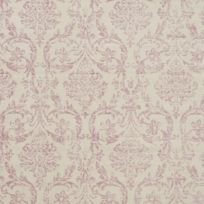 Cream Damask Power Loom Area Rug Photo 3