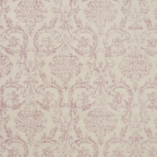 Cream Damask Power Loom Area Rug Photo 3