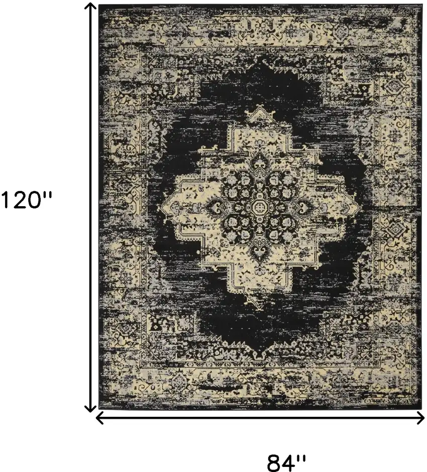 Cream Damask Power Loom Area Rug Photo 8